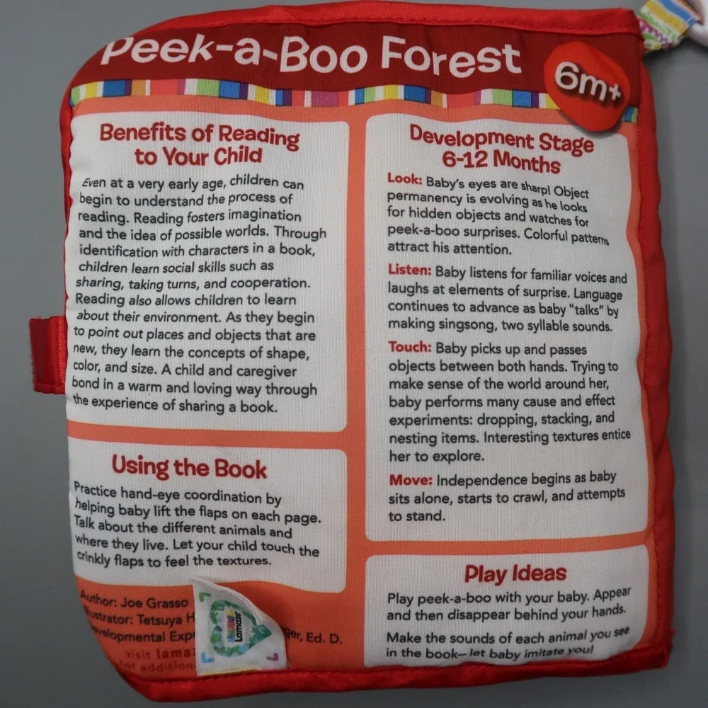 Lamaze Peek-A-Boo Forest Clip On Baby Teething Crinkle Soft Book & 2 Flipazoo